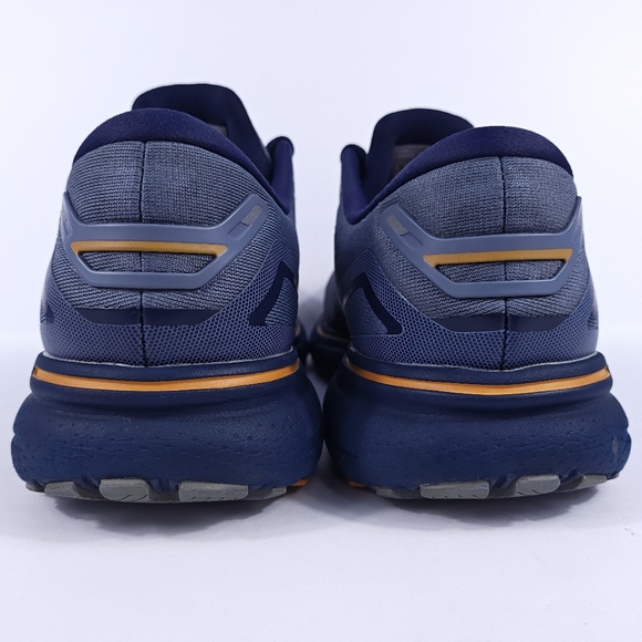 Brooks Ghost 15 Mens 10 Wide 2E Neutral Cushion Road Running Shoes Blue Orange - Picture 6 of 16